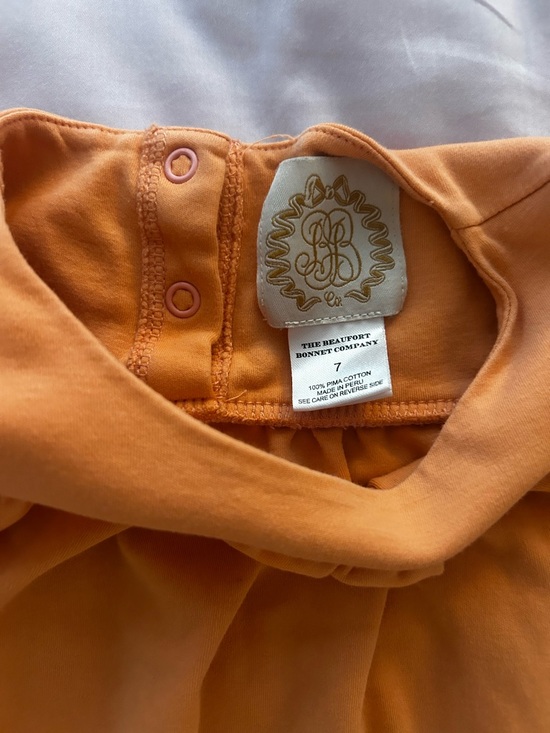 Beaufort Bonnet Co Long Sleeve Dowell Day Swingy Top Seashore Sherbert - Girls 7 - Picture 7 of 7